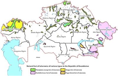 Characterization of tularemia foci in the Republic of Kazakhstan from 2000 to 2020